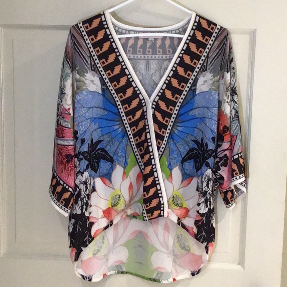 Jealous Tomato wrap front shirt
